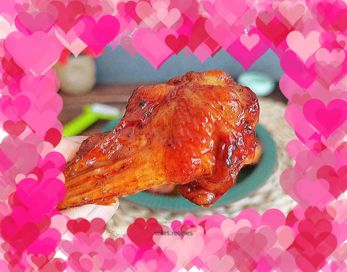 Air fried chicken wings