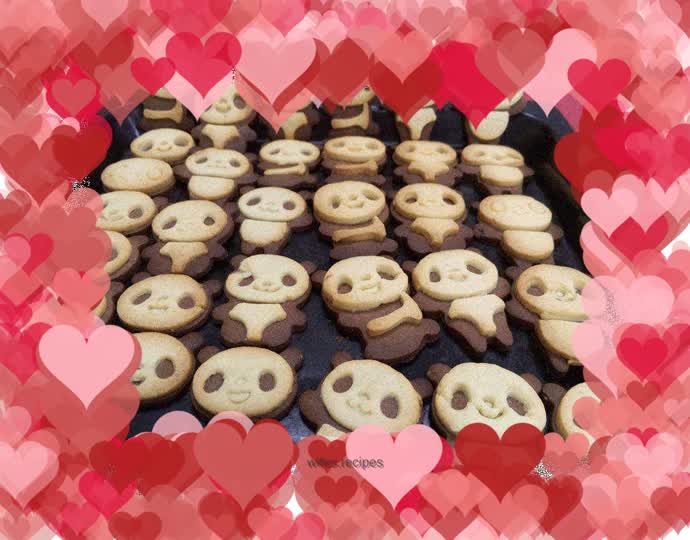 Kawaii Panda Cookies