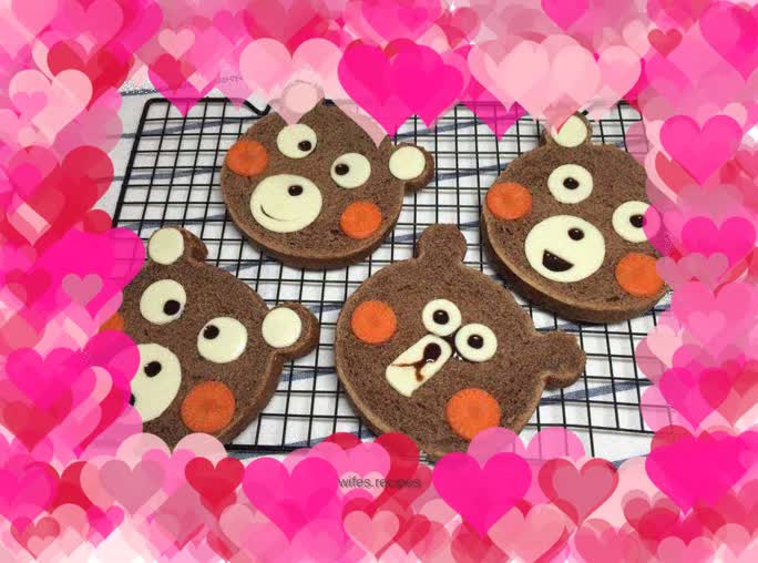 Super cute Kumamon toast