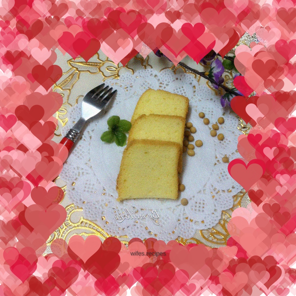 Soy milk chiffon cake