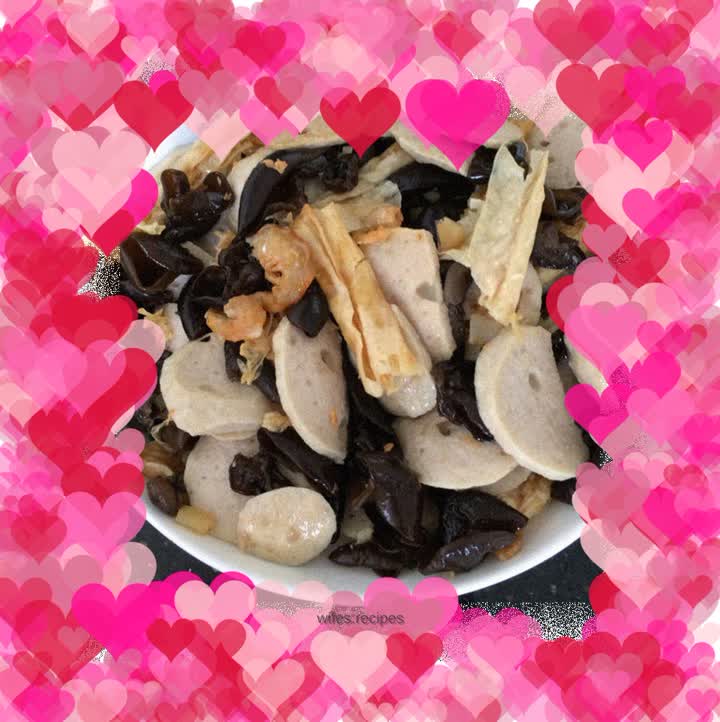 Stir-fried vegetables with shrimps