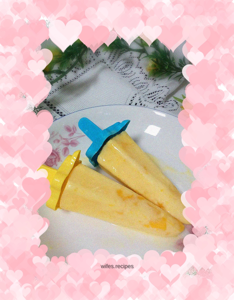 Yogurt Mango Popsicle