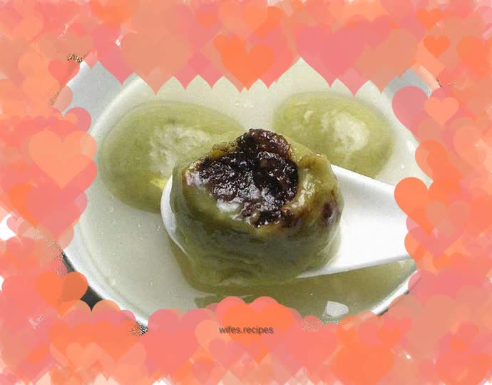 Mugwort black sesame glutinous rice balls