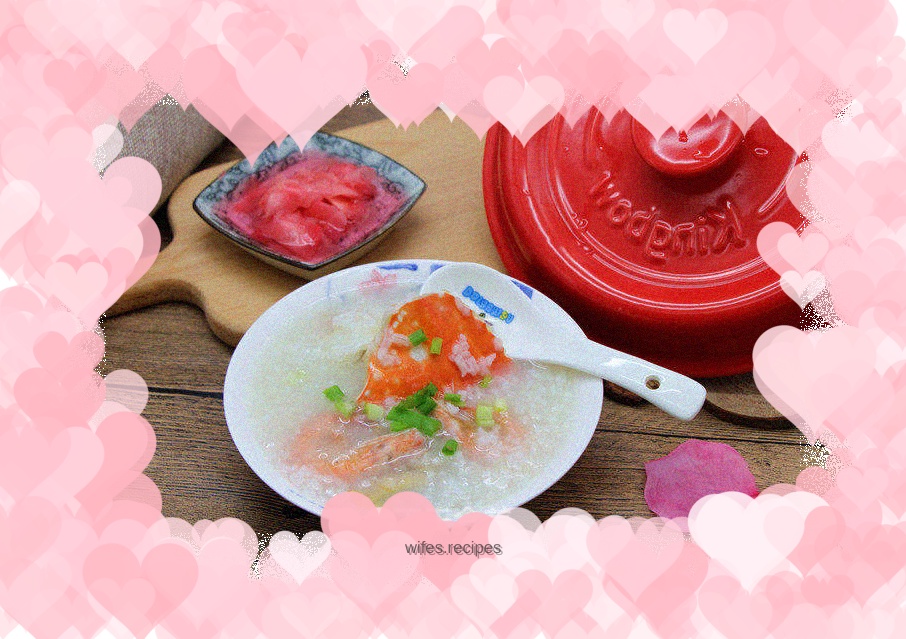 Casserole seafood porridge