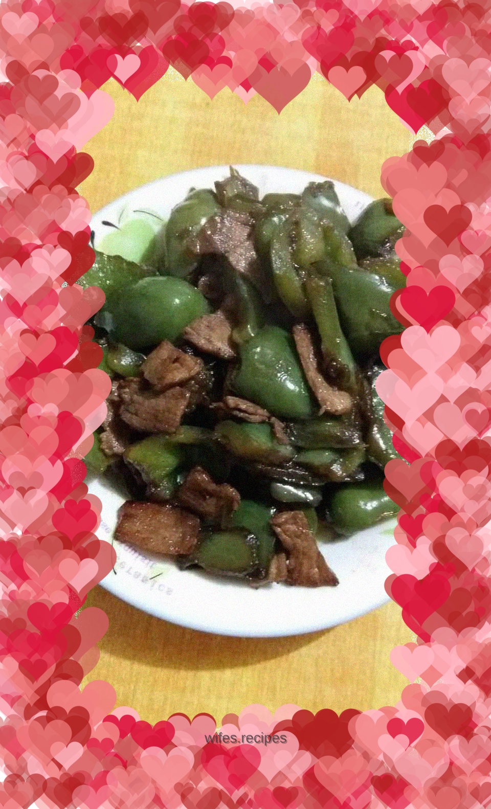 Healthy Family Fried Pork with Green Pepper