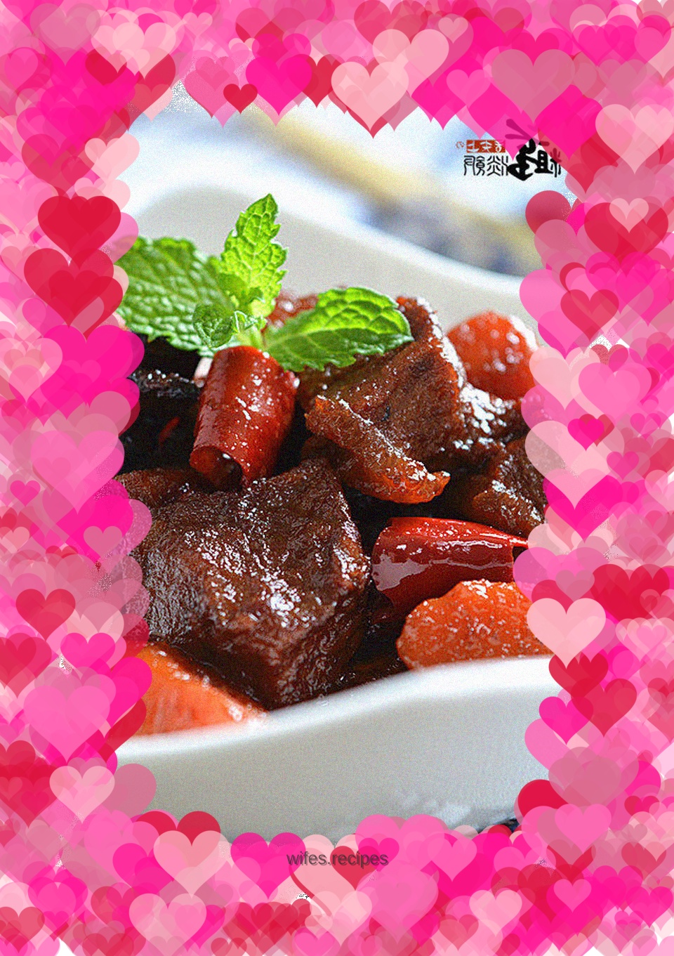 Roast beef with carrots