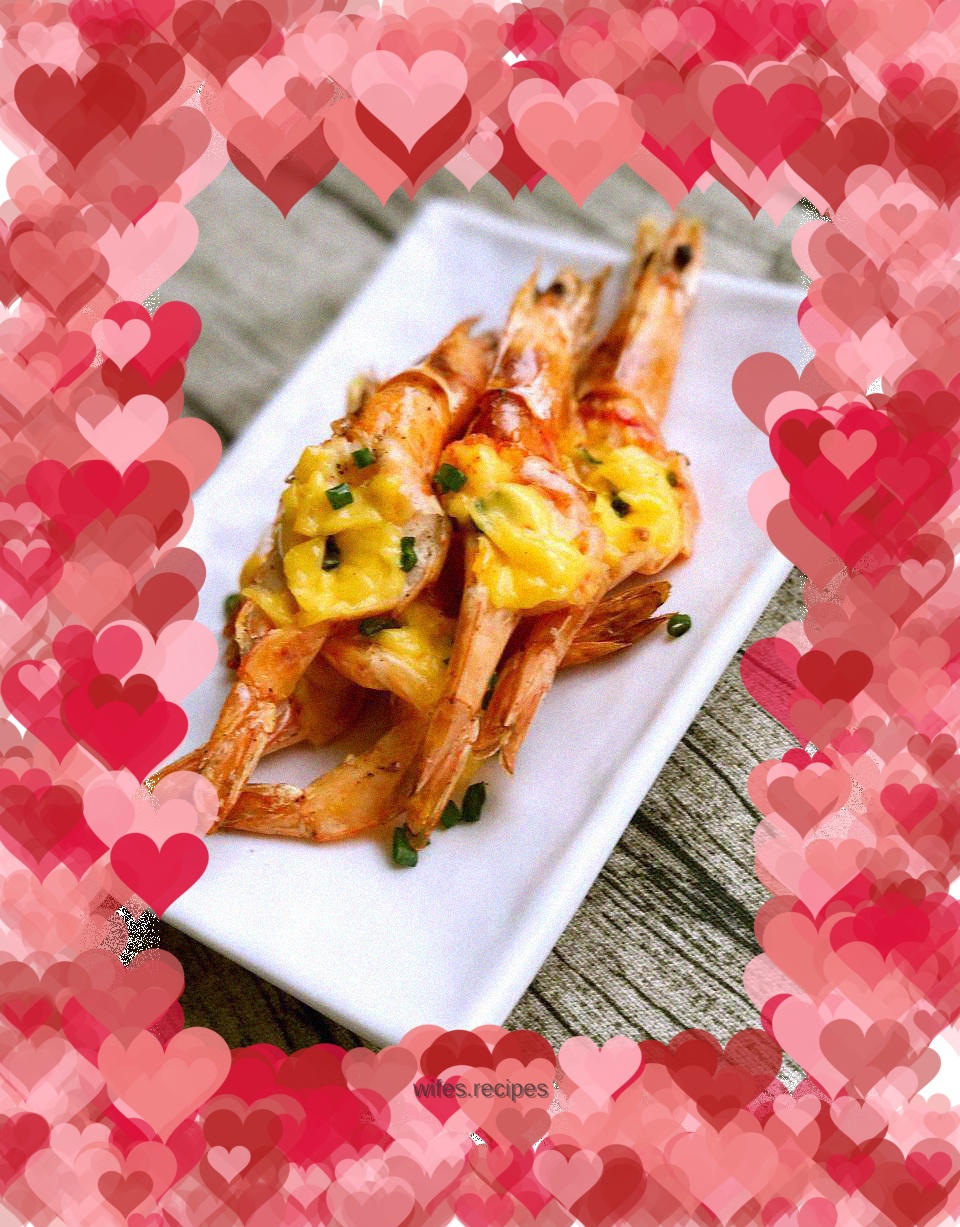 Grilled Shrimp with Black Pepper Cheese