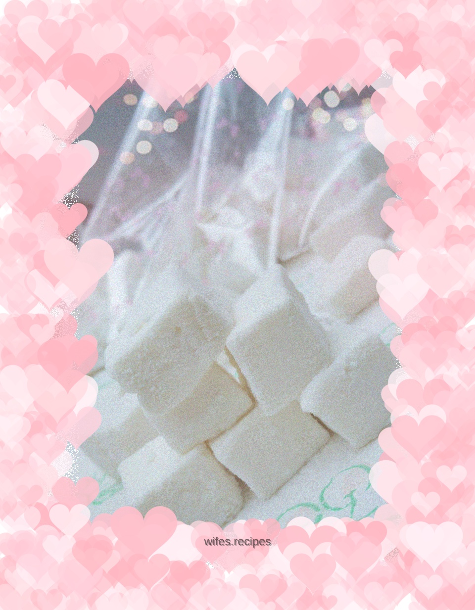 Sweet childhood accompanied by sweet marshmallows