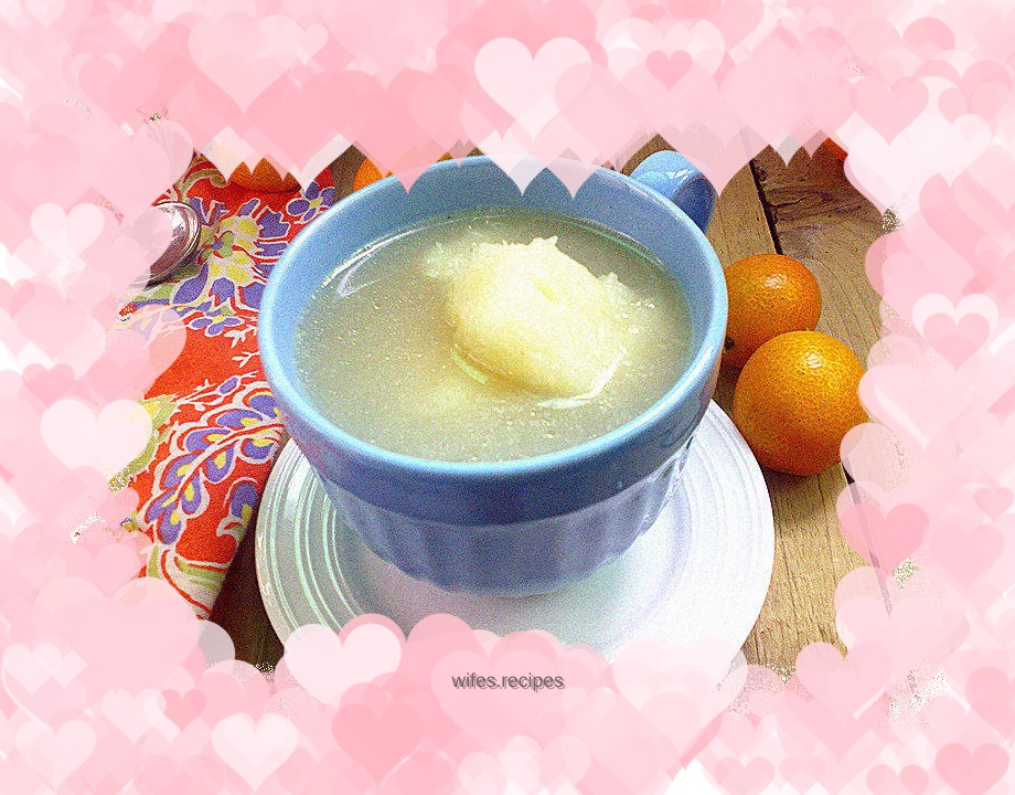 Potato and crucian carp soup