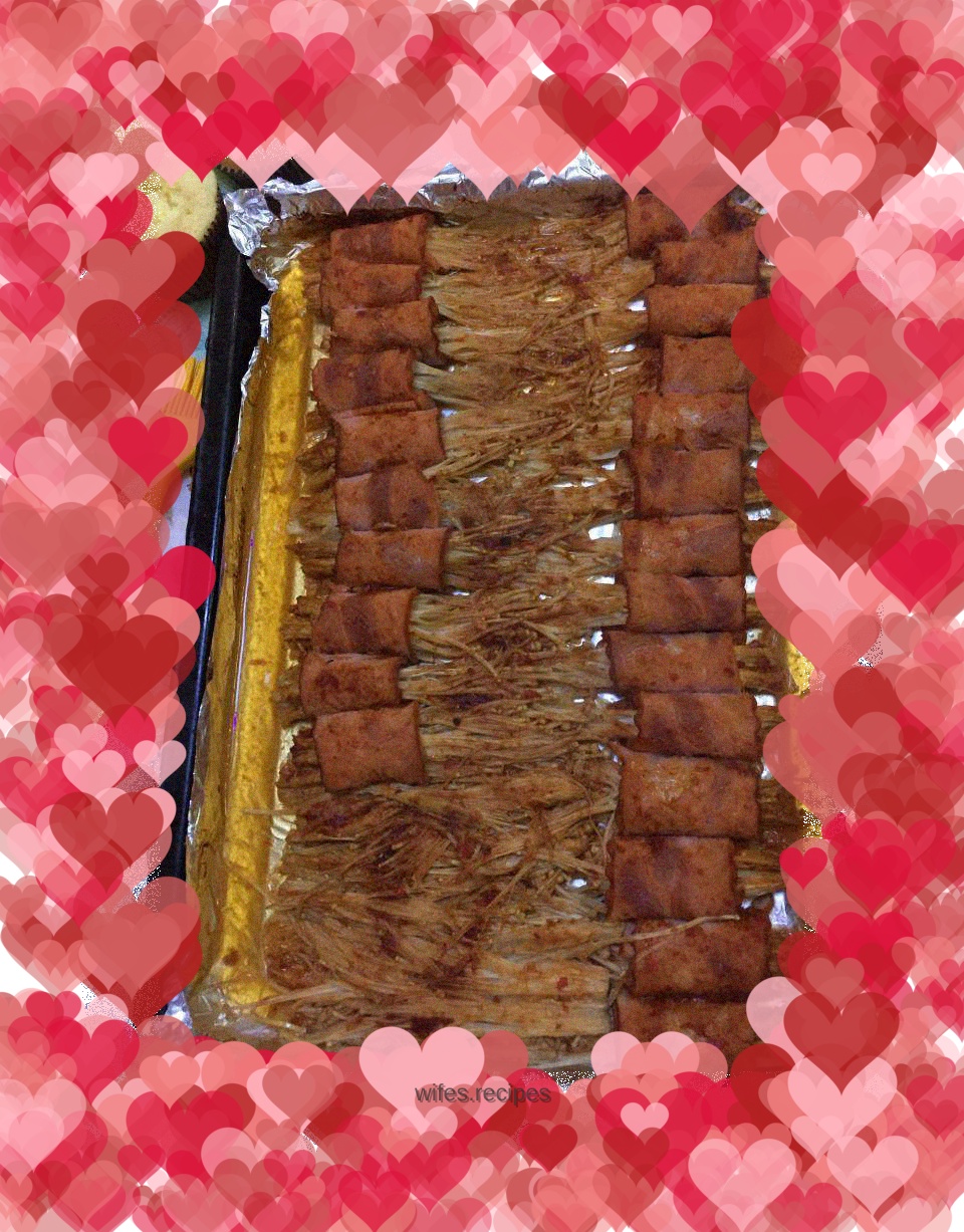 Spicy Grilled Bacon Enoki Mushroom Rolls