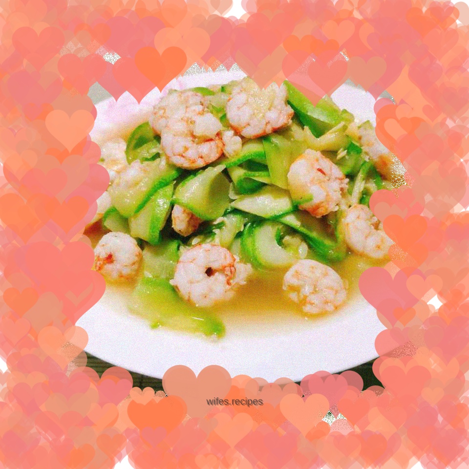 Shrimp and watermelon