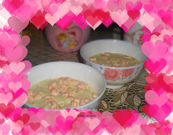 Salmon steamed egg (baby dish)