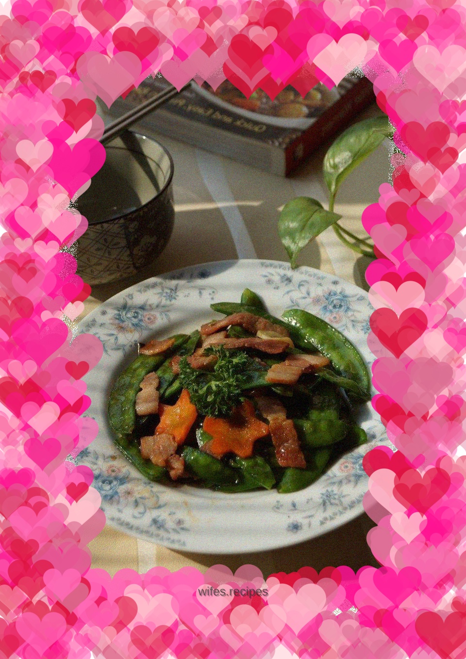 Sautéed Snow Peas with Bacon