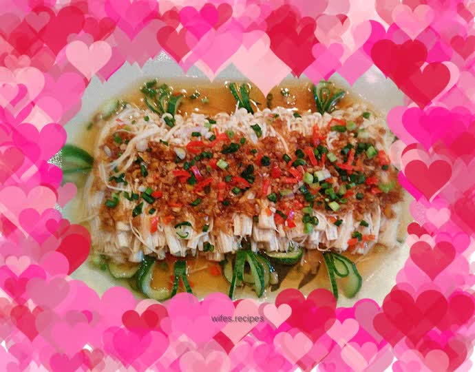 Grilled Enoki Mushrooms