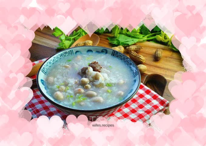 Peanut Pork Ribs Porridge