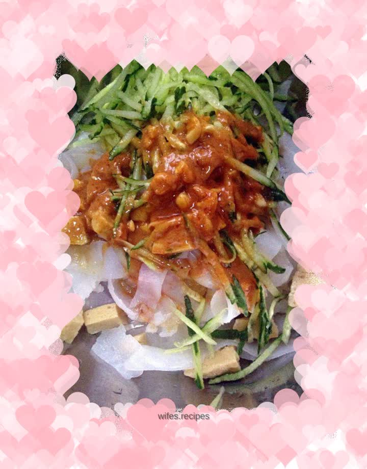 Sesame paste cold skin