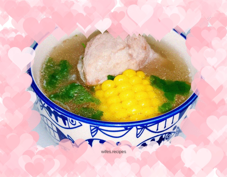 "Stew" corn bone soup