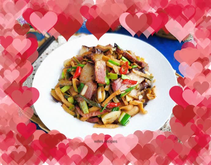 【Hunan】Stir-fried bacon with dried radish