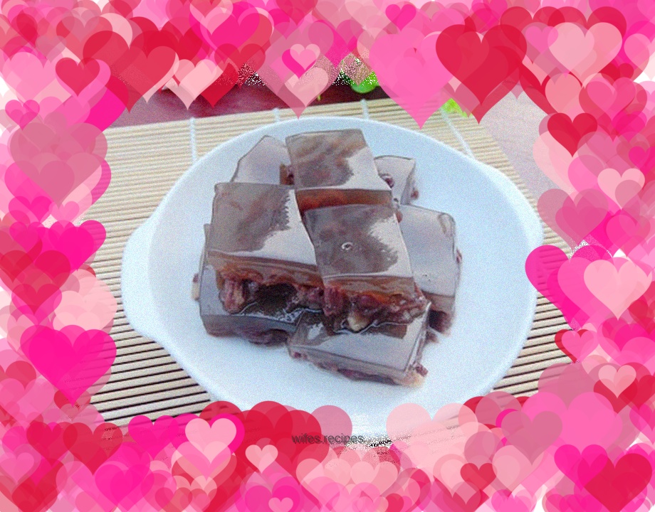 Red bean jelly