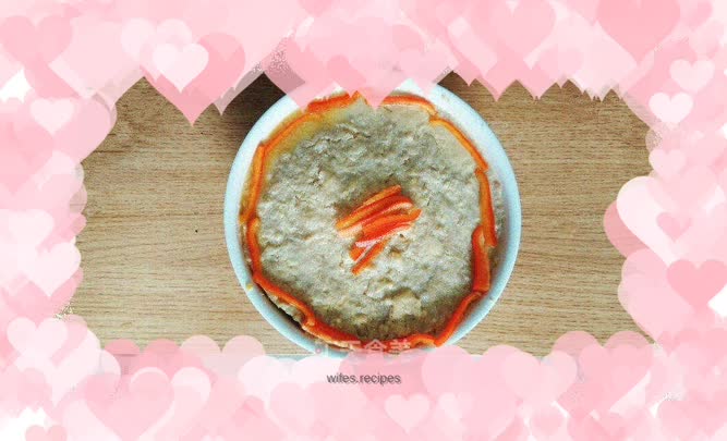 Steamed pork pie with pear