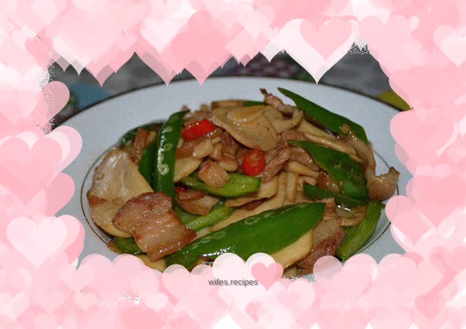 Stir-fried Pork Belly with King Oyster Mushroom