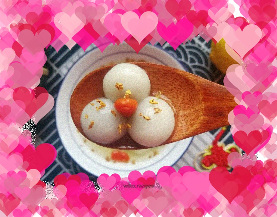 Sweet-scented osmanthus and wolfberry dumplings