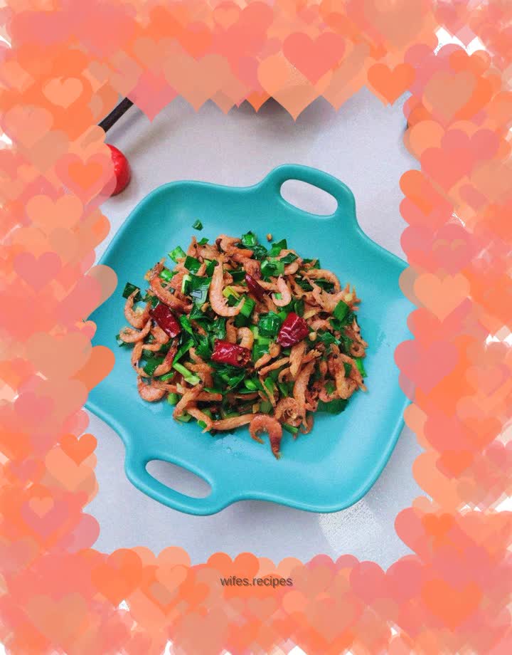 Stir-fried shrimps