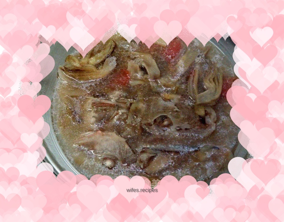 Redhead Fish with Boiled Artichokes