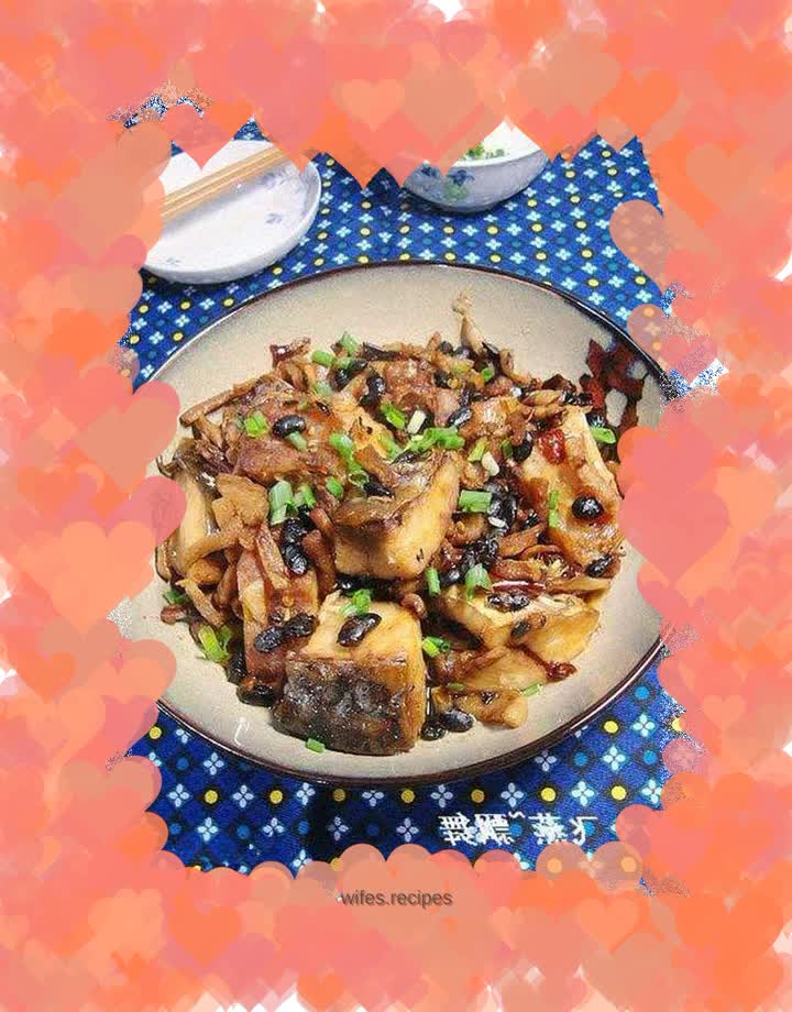 Delicious rice: steamed cured fish with black bean sauce