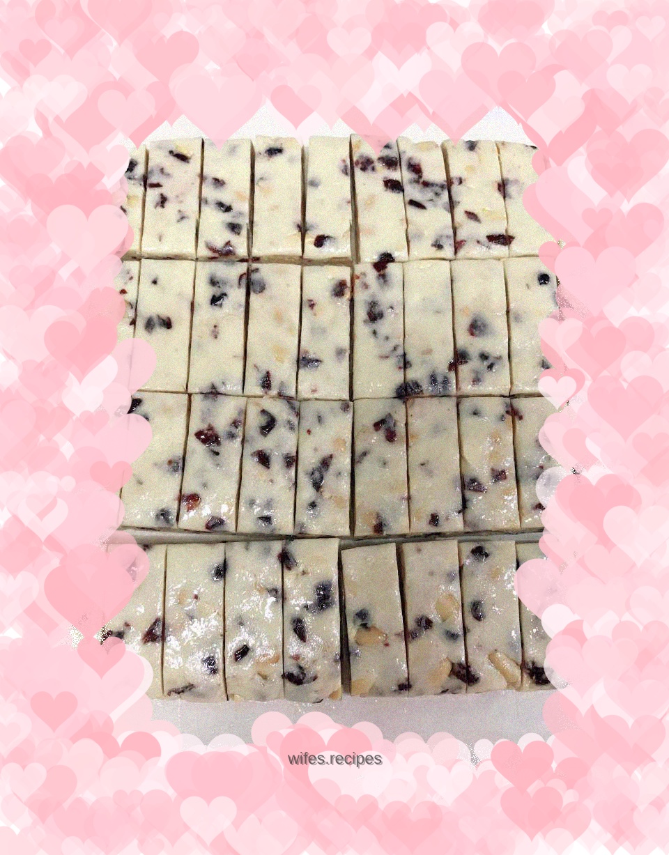 Peanut Cranberry Nougat