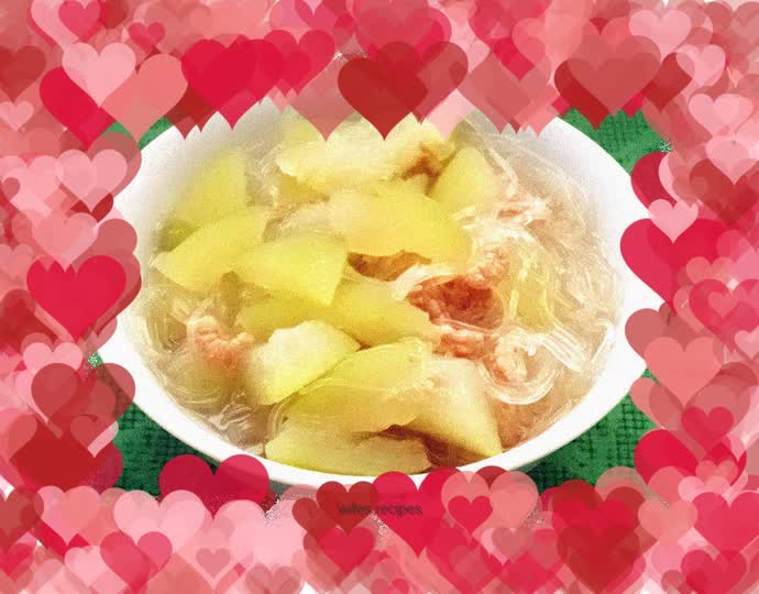 Rice and winter melon vermicelli soup