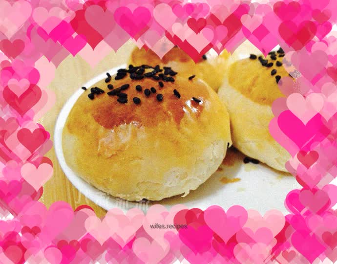 Pretzels (homemade salt and pepper and sesame filling)