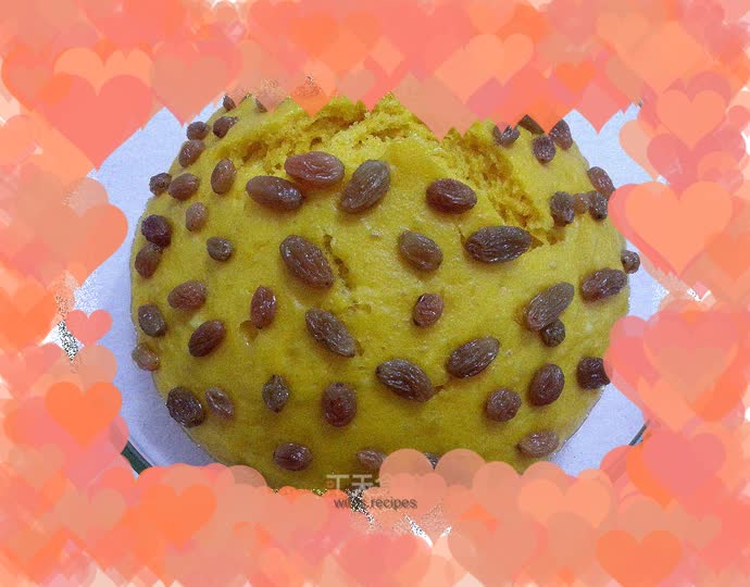 Pumpkin hair cake (soft and fluffy)
