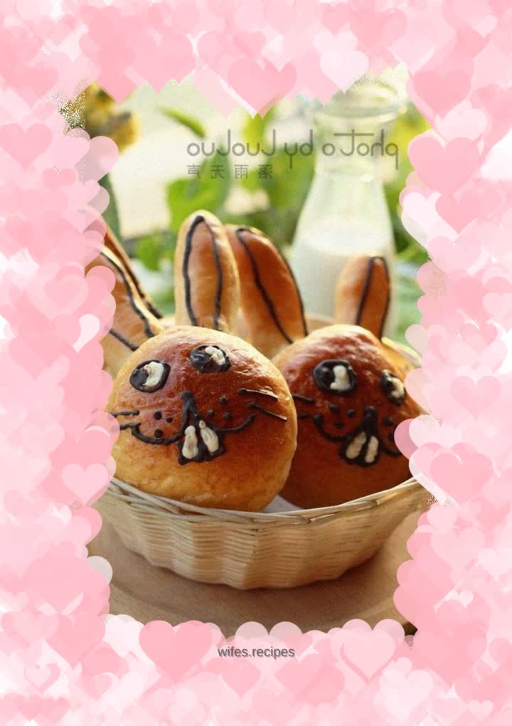 Super cute rabbit bread