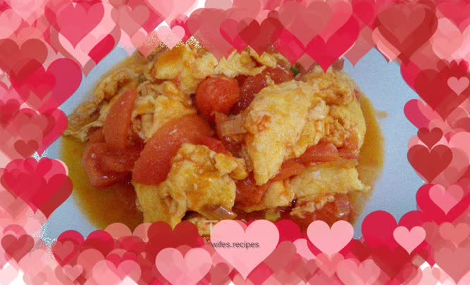 Tomato scrambled eggs