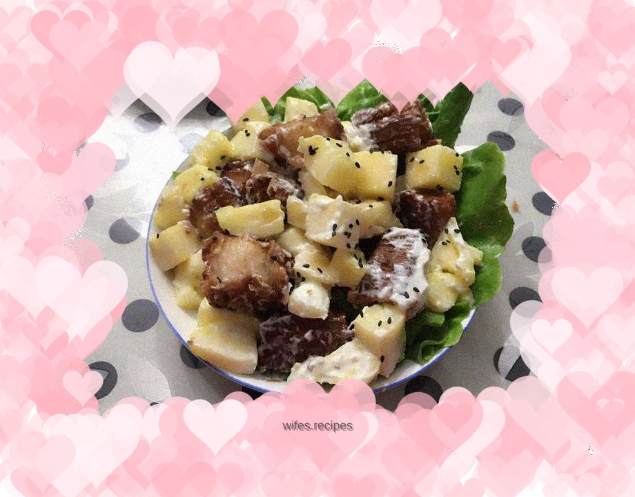 Pineapple Fritters and Shrimp