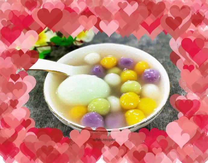 Five-color glutinous rice balls