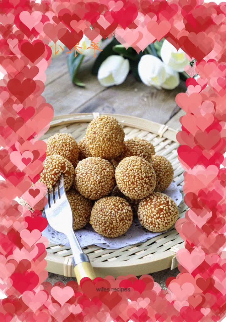Pumpkin and sesame balls