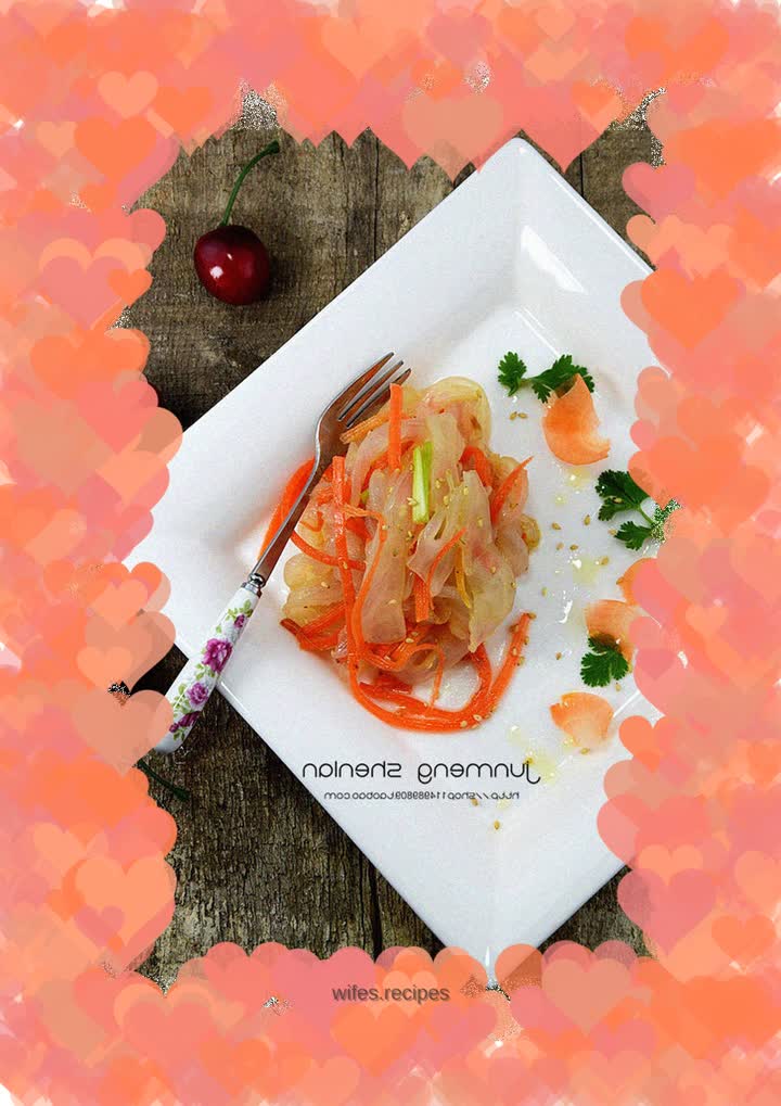 Sesame-flavored jellyfish