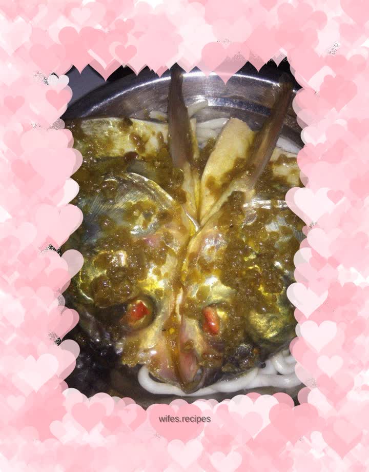 Fish head and potato noodles