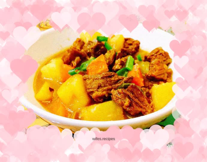 Beef brisket stewed with potatoes