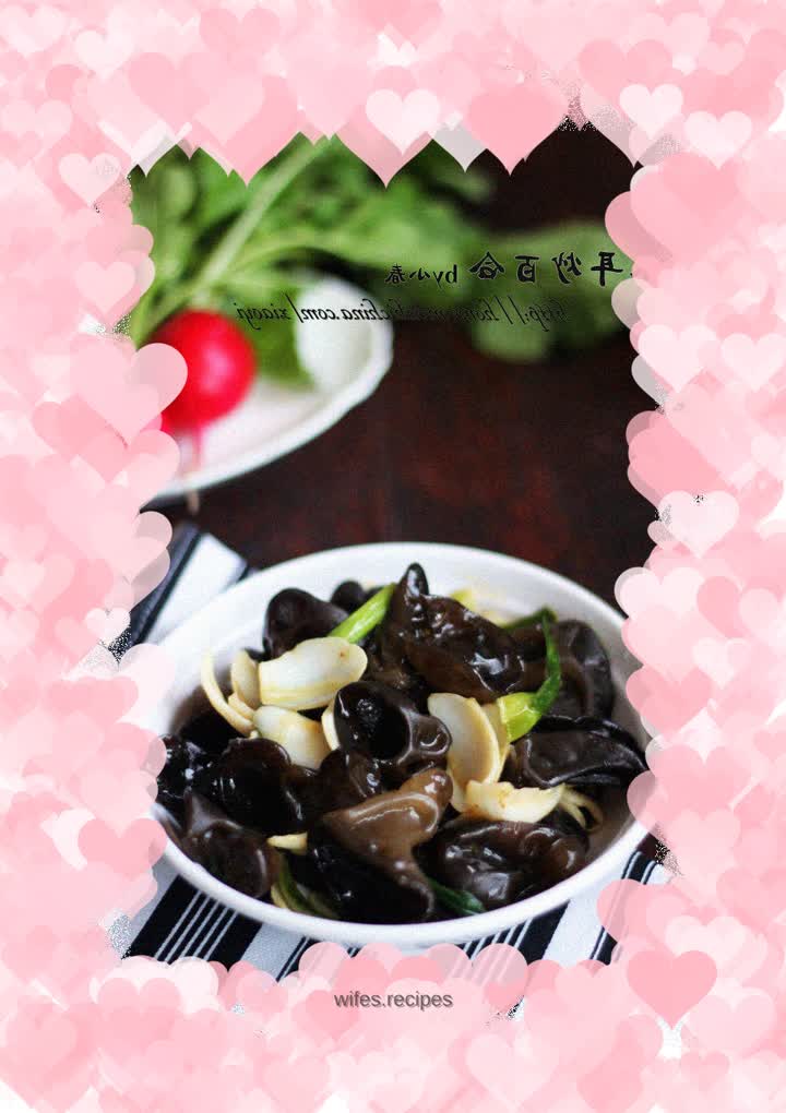 Stir-fry a vegetarian dish that is detoxifying, nourishing the lungs, refreshing and nutritious for your family - Stir-fried fungus and lily