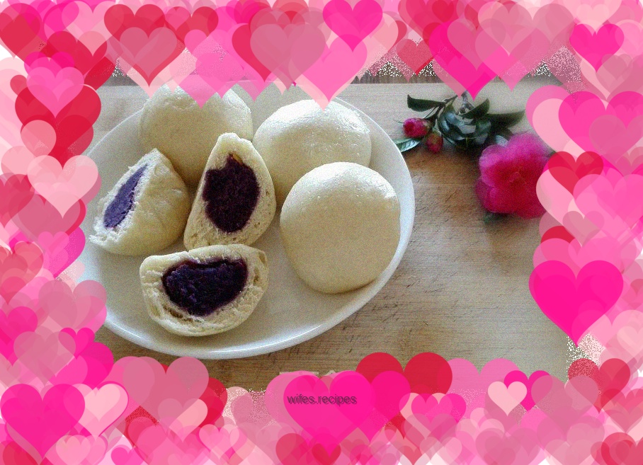 Purple sweet potato buns