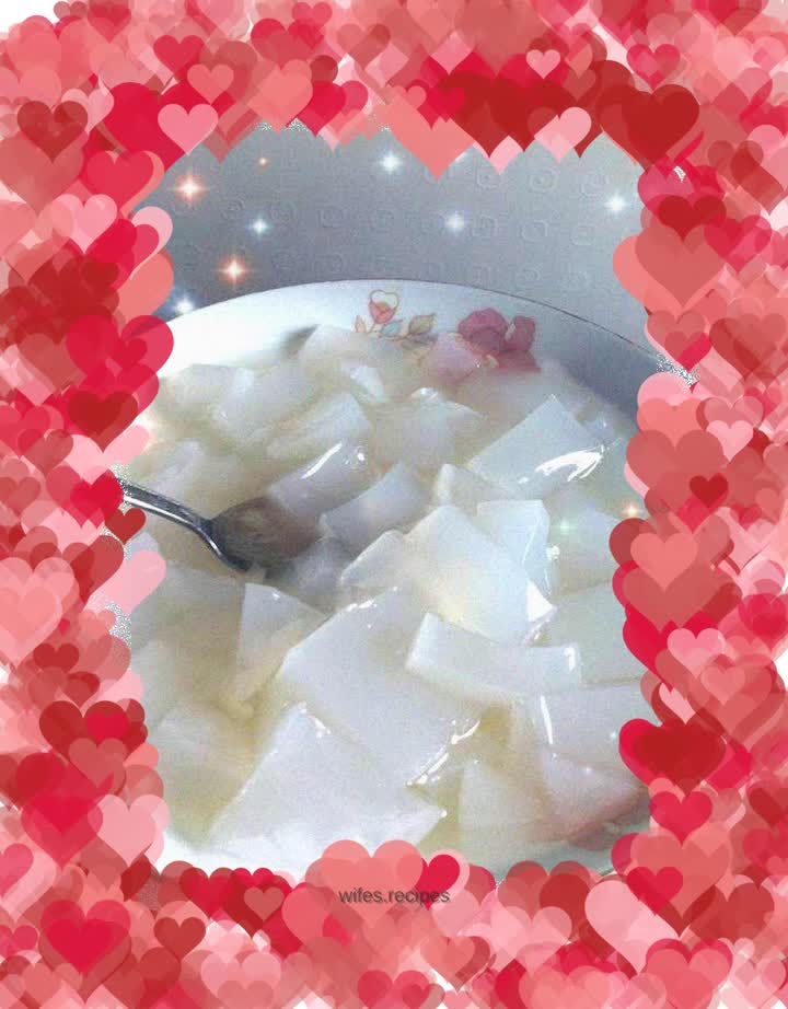 Chilled arrowroot jelly