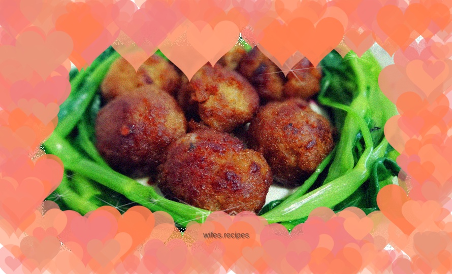 Meatballs with side dishes