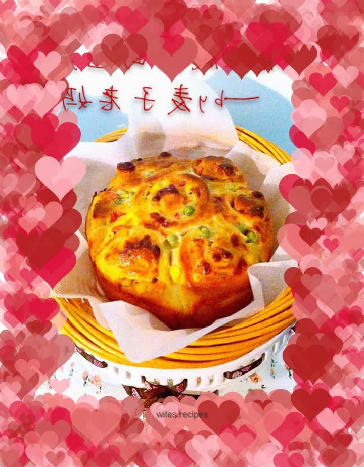 Vegetable and ham rolls