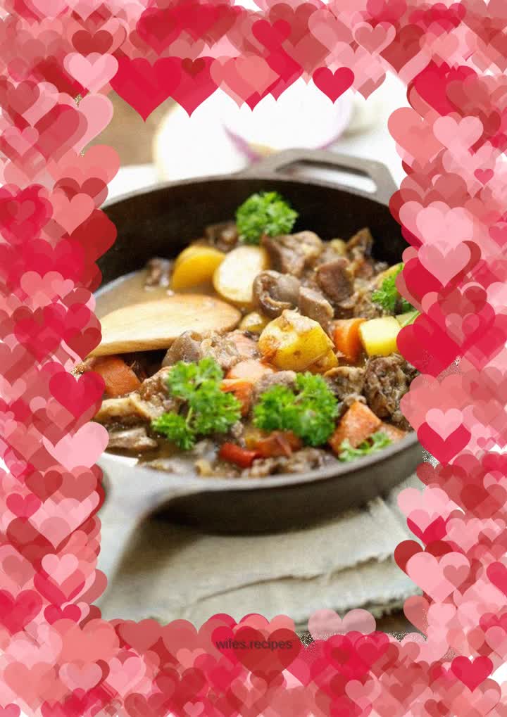 Braised roast lamb shank