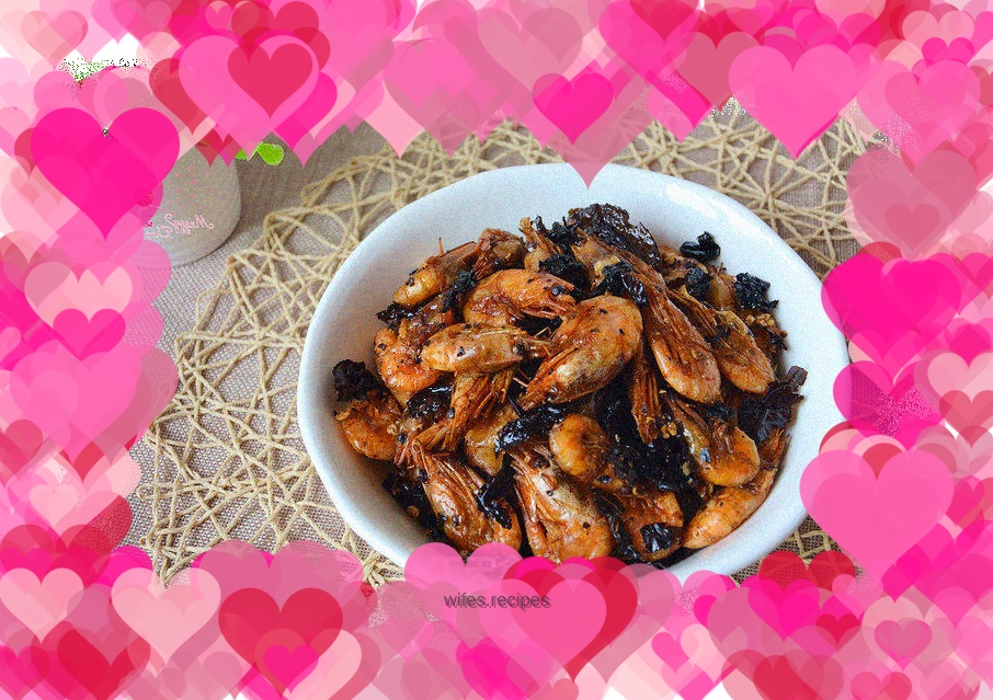 Tea-flavored finger-sucking shrimp