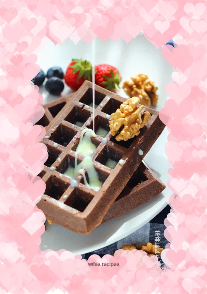 【Walnut Cocoa Waffles】