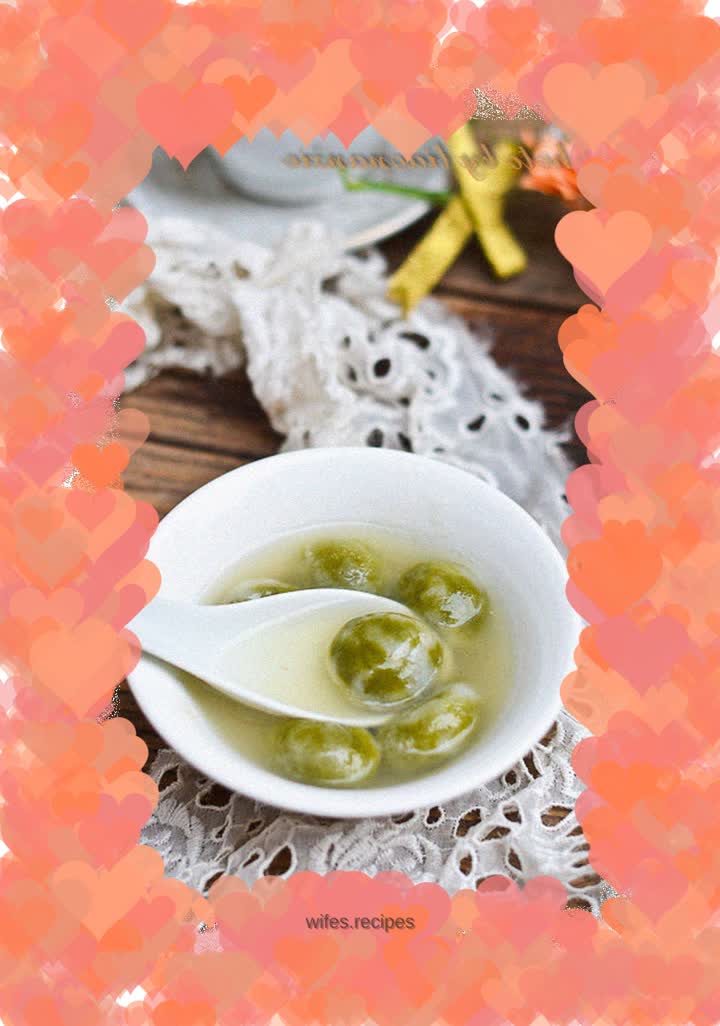 Jade glutinous rice balls